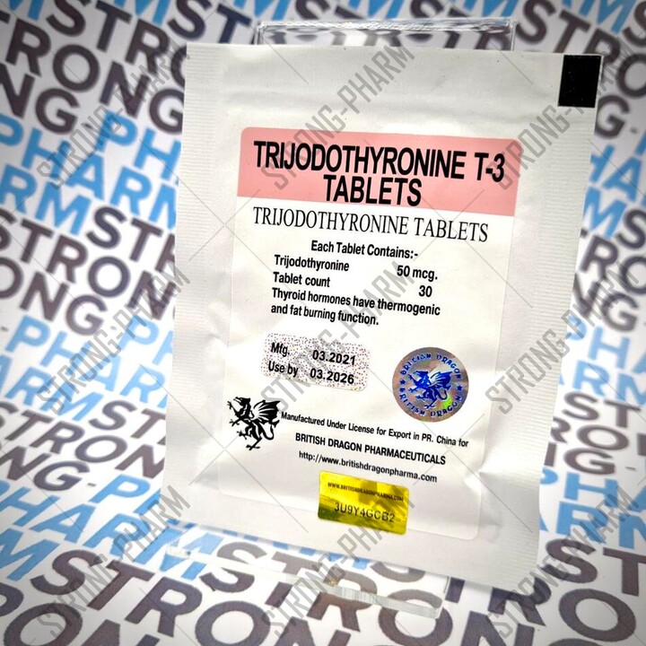Trijodothyronine BRITISHDRAGONPHARMA 50мкг\таб 30 таблеток